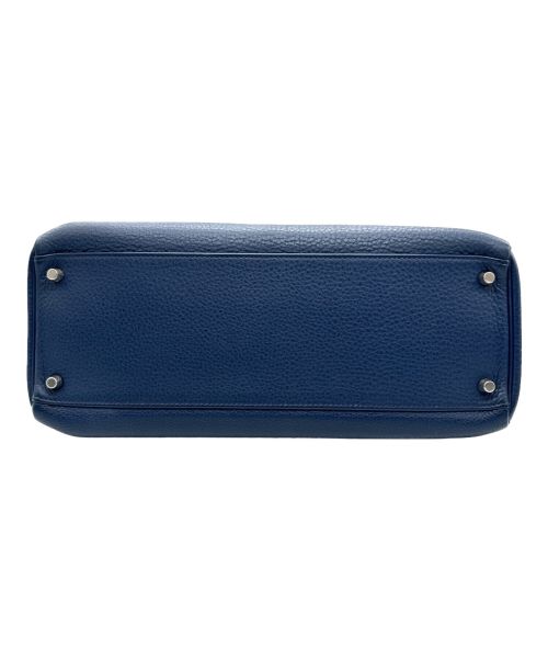 HERMES（エルメス）HERMES (エルメス) ケリー 35/シルバー金具/トゴ/ネイビー/□N刻印 ネイビー サイズ:35の古着・服飾アイテム