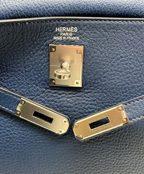 HERMES（エルメス）HERMES (エルメス) ケリー 35/シルバー金具/トゴ/ネイビー/□N刻印 ネイビー サイズ:35の古着・服飾アイテム