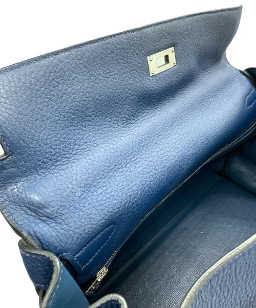 HERMES（エルメス）HERMES (エルメス) ケリー 35/シルバー金具/トゴ/ネイビー/□N刻印 ネイビー サイズ:35の古着・服飾アイテム