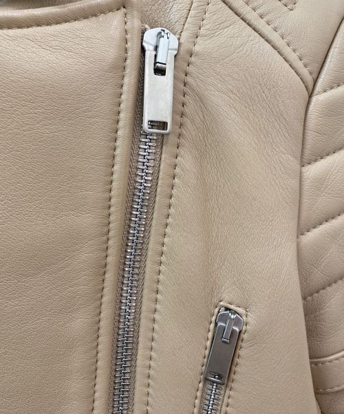 CELINE（セリーヌ）CELINE (セリーヌ) レザーブルゾン ベージュ サイズ:36の古着・服飾アイテム