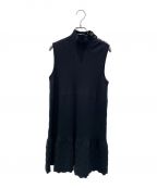 CHANELシャネル）の古着「Sleeveless Knit Dress」｜ブラック