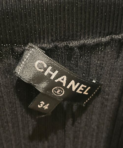 CHANEL（シャネル）CHANEL (シャネル) Sleeveless Knit Dress ブラック サイズ:34の古着・服飾アイテム
