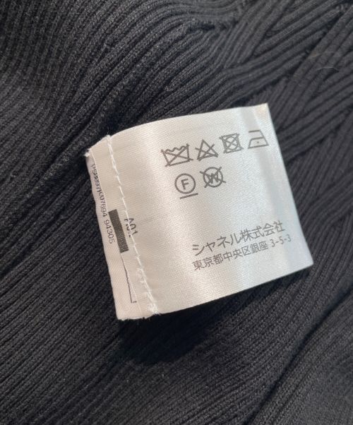 CHANEL（シャネル）CHANEL (シャネル) Sleeveless Knit Dress ブラック サイズ:34の古着・服飾アイテム