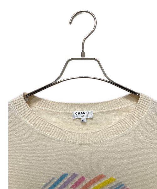 CHANEL（シャネル）CHANEL (シャネル) カシミアニットセーター アイボリー サイズ:44の古着・服飾アイテム