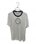 CHANELシャネル）の古着「Clock short sleeve T-shirt」｜ホワイト×ブラック