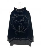 HERMESエルメス）の古着「ベロアロゴカットソー」｜ブラック