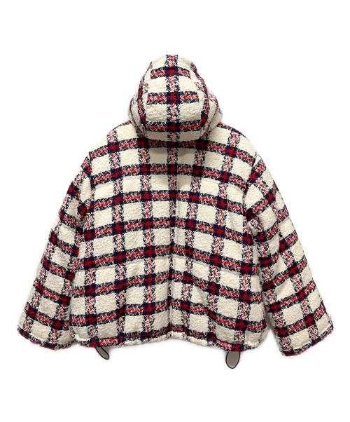 GUCCI（グッチ）GUCCI (グッチ) チェックツイードボンバージャケット  ホワイト サイズ:34の古着・服飾アイテム