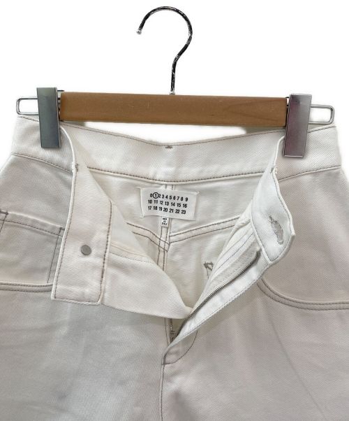 Maison Margiela（メゾンマルジェラ）Maison Margiela (メゾンマルジェラ) カットオフデニムパンツ ホワイト サイズ:38の古着・服飾アイテム