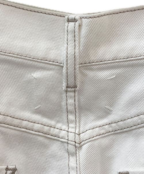 Maison Margiela（メゾンマルジェラ）Maison Margiela (メゾンマルジェラ) カットオフデニムパンツ ホワイト サイズ:38の古着・服飾アイテム