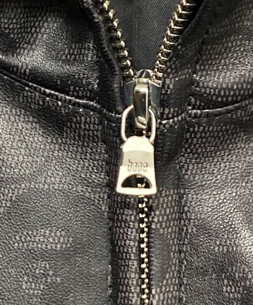 COACH（コーチ）COACH (コーチ) A BATHING APE (アベイシングエイプ) LEATHER SHARK HOODIE JACKET ブラック サイズ:SIZE Mの古着・服飾アイテム