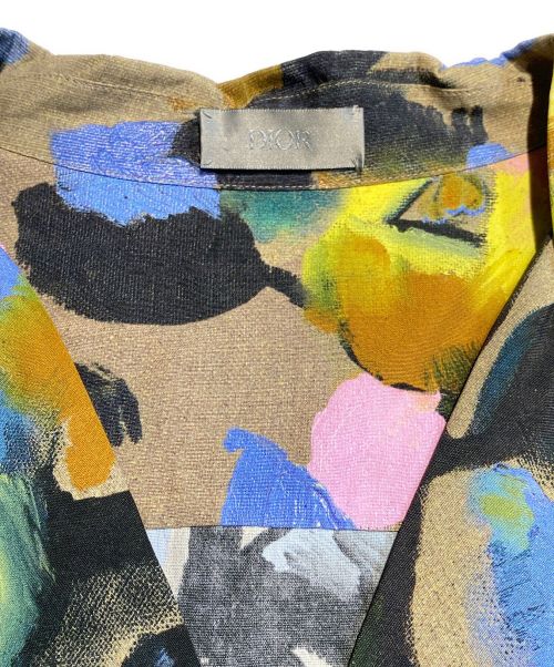 Dior（ディオール）Dior (ディオール) ALEX FOXTON (アレックスフォクストン) ペイントオープンカラーシャツ マルチカラー サイズ:40の古着・服飾アイテム