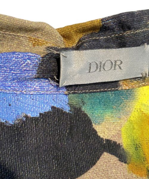Dior（ディオール）Dior (ディオール) ALEX FOXTON (アレックスフォクストン) ペイントオープンカラーシャツ マルチカラー サイズ:40の古着・服飾アイテム
