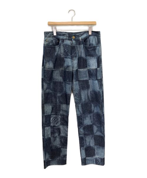LOUIS VUITTON（ルイ ヴィトン）LOUIS VUITTON (ルイ ヴィトン) ダミエ・ソルトデニムパンツ ネイビー サイズ:31の古着・服飾アイテム