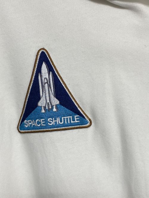 BALENCIAGA（バレンシアガ）BALENCIAGA (バレンシアガ) NASA (ナサ) Space oversized appliquéd printed cotton-jersey hoodie ホワイト サイズ:SIZE Lの古着・服飾アイテム