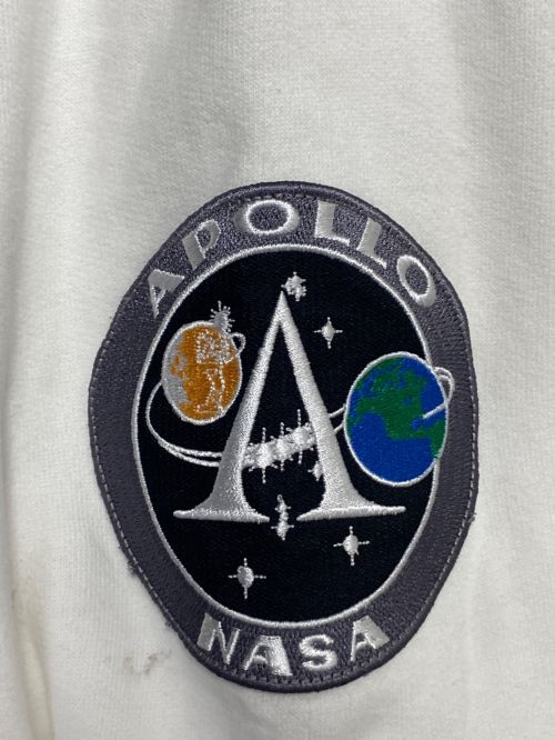 BALENCIAGA（バレンシアガ）BALENCIAGA (バレンシアガ) NASA (ナサ) Space oversized appliquéd printed cotton-jersey hoodie ホワイト サイズ:SIZE Lの古着・服飾アイテム