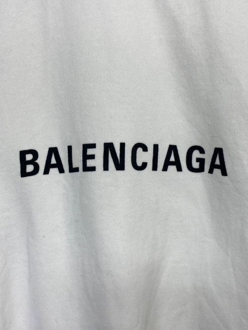 BALENCIAGA（バレンシアガ）BALENCIAGA (バレンシアガ) NASA (ナサ) Space oversized appliquéd printed cotton-jersey hoodie ホワイト サイズ:SIZE Lの古着・服飾アイテム