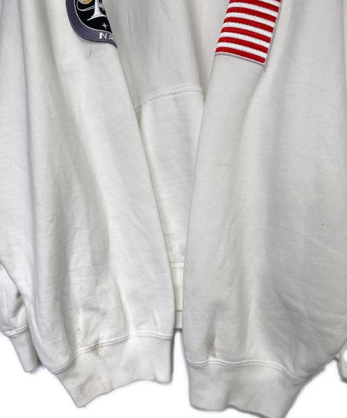 BALENCIAGA（バレンシアガ）BALENCIAGA (バレンシアガ) NASA (ナサ) Space oversized appliquéd printed cotton-jersey hoodie ホワイト サイズ:SIZE Lの古着・服飾アイテム