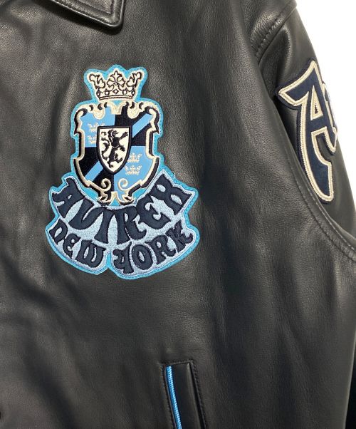 AVIREX（アヴィレックス）AVIREX (アヴィレックス) AVIREX LION 2TONE VARSITY JACKET グレー×ブルー サイズ:Lの古着・服飾アイテム
