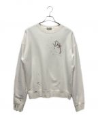 Dior×Travis Scottディオール×トラヴィススコット）の古着「Oversized Cactus Jack Dior Sweatshirt」｜ホワイト×ブラウン