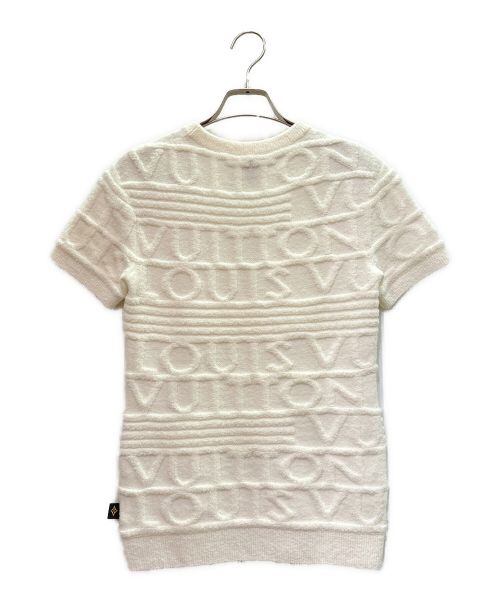 LOUIS VUITTON（ルイ ヴィトン）LOUIS VUITTON (ルイ ヴィトン) 21AW 3D シグネチャー ロゴトップス アイボリー サイズ:XSの古着・服飾アイテム