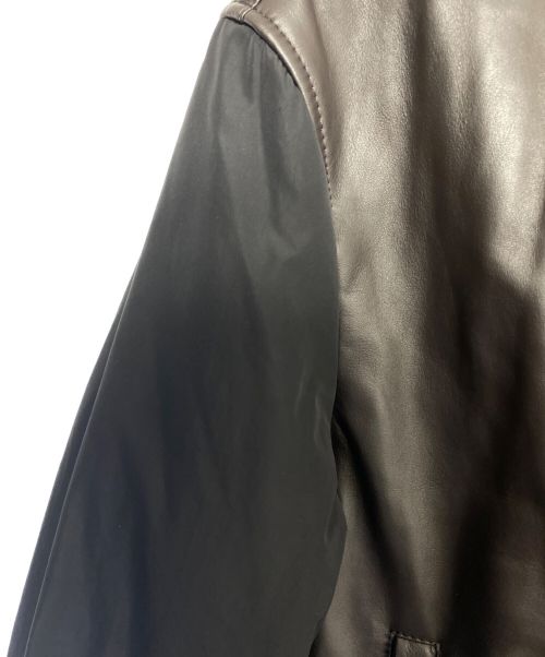 DOLCE & GABBANA（ドルチェ＆ガッバーナ）DOLCE & GABBANA (ドルチェ＆ガッバーナ) レザージャケット ブラウン サイズ:48の古着・服飾アイテム