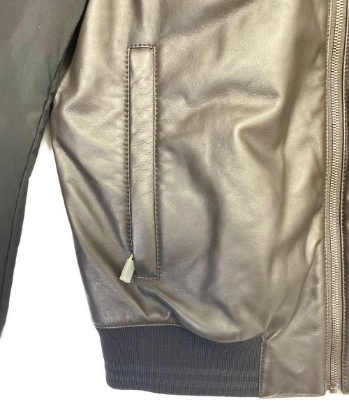 DOLCE & GABBANA（ドルチェ＆ガッバーナ）DOLCE & GABBANA (ドルチェ＆ガッバーナ) レザージャケット ブラウン サイズ:48の古着・服飾アイテム