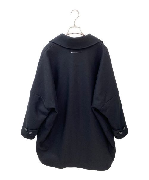 MM6 Maison Margiela（エムエムシックスメゾンマルジェラ）MM6 Maison Margiela (エムエムシックス メゾンマルジェラ) オーバーサイズチェスターコート ブラック サイズ:40号の古着・服飾アイテム