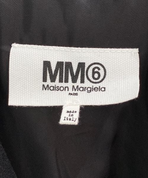MM6 Maison Margiela（エムエムシックスメゾンマルジェラ）MM6 Maison Margiela (エムエムシックス メゾンマルジェラ) オーバーサイズチェスターコート ブラック サイズ:40号の古着・服飾アイテム