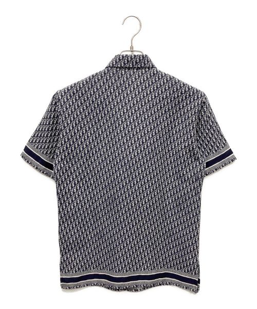 DIOR HOMME（ディオール オム）DIOR HOMME (ディオール オム) オブリークコットンポプリン半袖シャツ ネイビー サイズ:37の古着・服飾アイテム