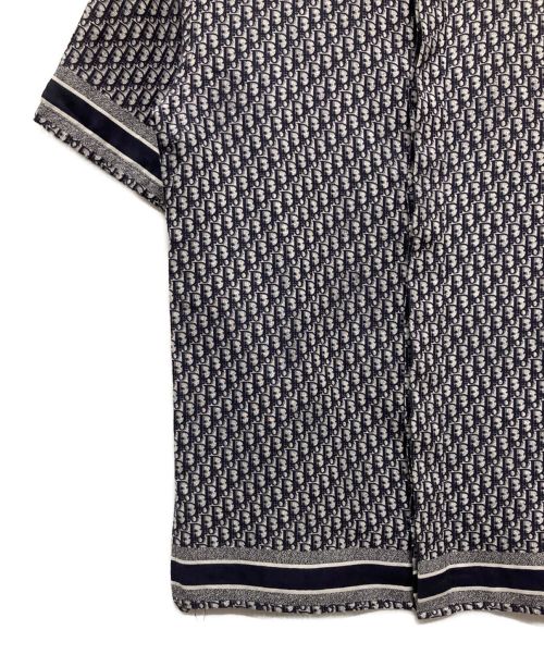 DIOR HOMME（ディオール オム）DIOR HOMME (ディオール オム) オブリークコットンポプリン半袖シャツ ネイビー サイズ:37の古着・服飾アイテム