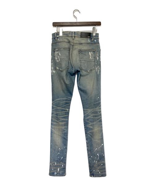 AMIRI（アミリ）AMIRI (アミリ) ダメージ加工デニムパンツ ブルー サイズ:SIZE 29の古着・服飾アイテム