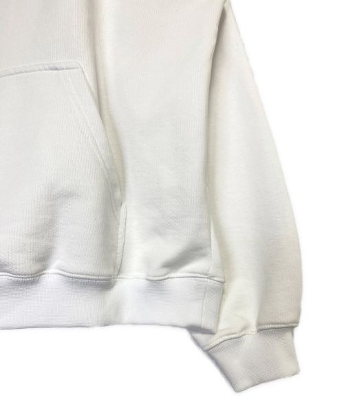 VETEMENTS（ヴェトモン）VETEMENTS (ヴェトモン) ロゴレーベルプルオーバーパーカー ホワイト×ピンク サイズ:Sの古着・服飾アイテム