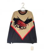GIVENCHYジバンシィ）の古着「モンスター ウール クルーネック ニット」｜ブラウン