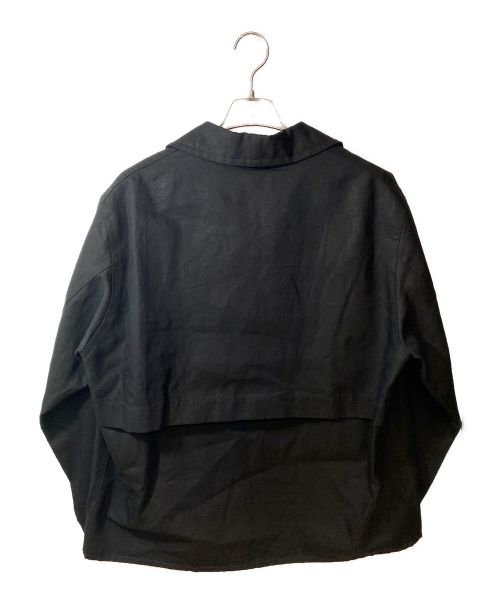 JIL SANDER（ジルサンダー）JIL SANDER (ジルサンダー) リネン混カバーオール ブラック サイズ:48の古着・服飾アイテム