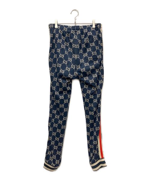 GUCCI（グッチ）GUCCI (グッチ) GGジャガード ジョギングパンツ ネイビー サイズ:Lの古着・服飾アイテム