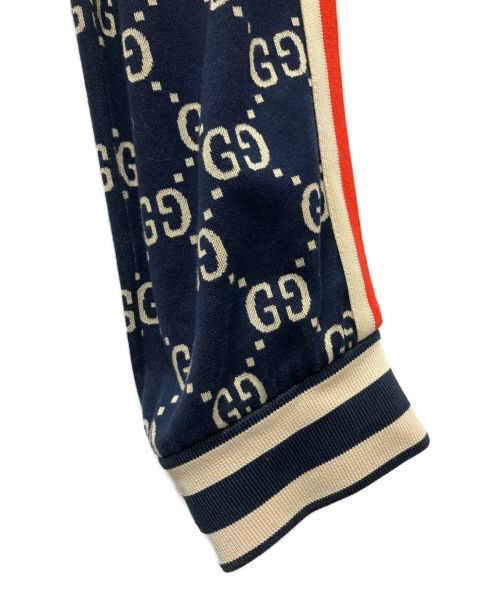 GUCCI（グッチ）GUCCI (グッチ) GGジャガード ジョギングパンツ ネイビー サイズ:Lの古着・服飾アイテム