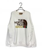 GUCCI×THE NORTH FACEグッチ×ザ ノース フェイス）の古着「COTTON SWEATSHIRT」｜アイボリー×ブラウン
