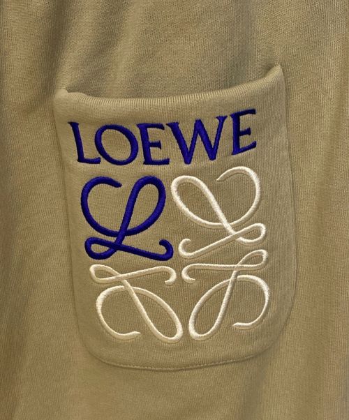 LOEWE（ロエベ）LOEWE (ロエベ) ロゴ刺繍スウェットパンツ ベージュ サイズ:Mの古着・服飾アイテム