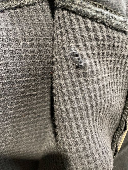 CHROME HEARTS（クロムハーツ）CHROME HEARTS (クロムハーツ) プリントフルジップパーカー ブラック サイズ:Sの古着・服飾アイテム