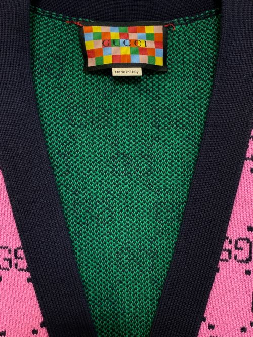 GUCCI（グッチ）GUCCI (グッチ) GG柄カーディガン マルチカラー サイズ:SIZE Sの古着・服飾アイテム