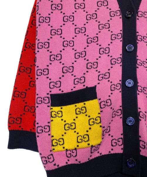 GUCCI（グッチ）GUCCI (グッチ) GG柄カーディガン マルチカラー サイズ:SIZE Sの古着・服飾アイテム