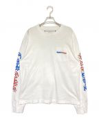 CHROME HEARTS×MATTY BOYクロムハーツ×マッティーボーイ）の古着「AMERICA SCROLL L/S T-SHIRT」｜ホワイト