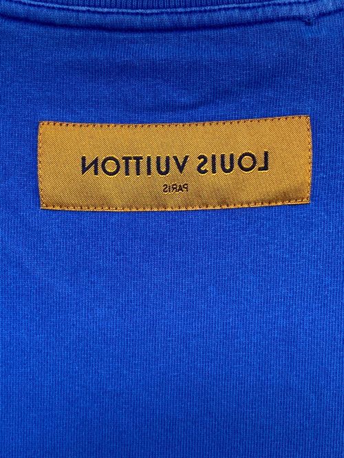 LOUIS VUITTON（ルイ ヴィトン）LOUIS VUITTON (ルイ ヴィトン) インサイドアウトTシャツ ブルー サイズ:Sの古着・服飾アイテム