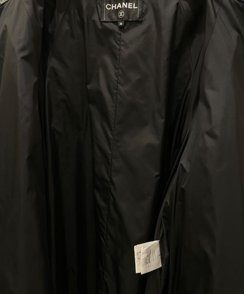 CHANEL（シャネル）CHANEL (シャネル) ナイロンギャザーコート ブラック サイズ:36の古着・服飾アイテム