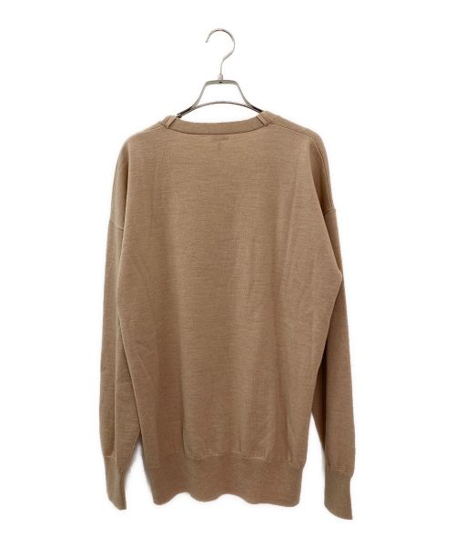 LOEWE（ロエベ）LOEWE (ロエベ) アナグラムポケットカーディガン ベージュ サイズ:Mの古着・服飾アイテム