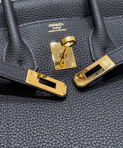 HERMES（エルメス）HERMES (エルメス) バーキン25 ブラック×ゴールド金具 サイズ:25の古着・服飾アイテム