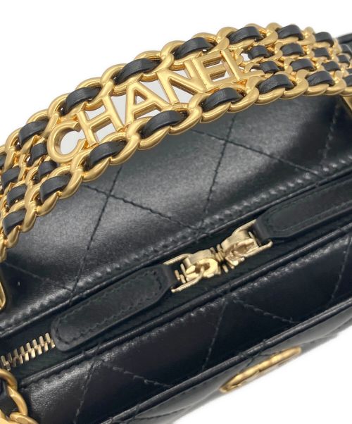 CHANEL（シャネル）CHANEL (シャネル) スモールバニティ/バニティバッグ ブラック サイズ:-の古着・服飾アイテム
