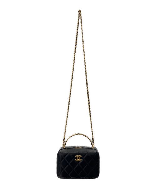 CHANEL（シャネル）CHANEL (シャネル) スモールバニティ/バニティバッグ ブラック サイズ:-の古着・服飾アイテム