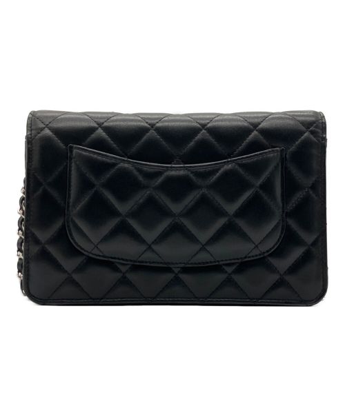 CHANEL（シャネル）CHANEL (シャネル) チェーンウォレット/ショルダーウォレット ブラックの古着・服飾アイテム