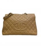 CHANELシャネル）の古着「マトラッセチェーントートバッグ」｜ベージュ